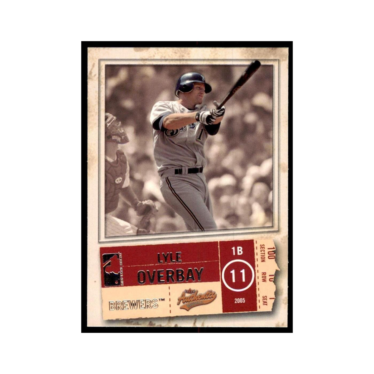 2005 Fleer Authentix Lyle Overbay Baseball Cards #37