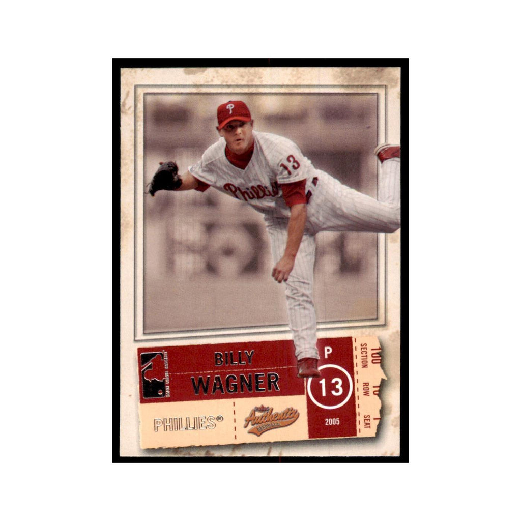 2005 Fleer Authentix Billy Wagner Baseball Cards #56