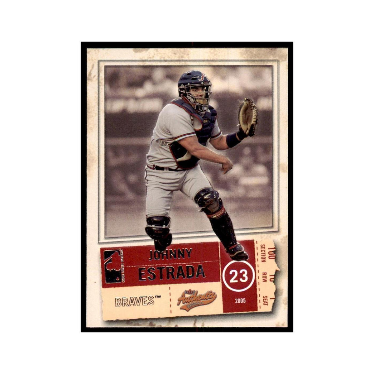 2005 Fleer Authentix Johnny Estrada Baseball Cards #55