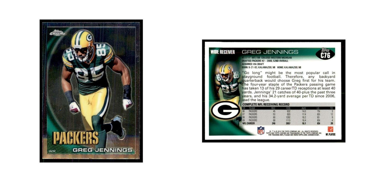 2010 Topps Chrome Greg Jennings Football Cards #C76