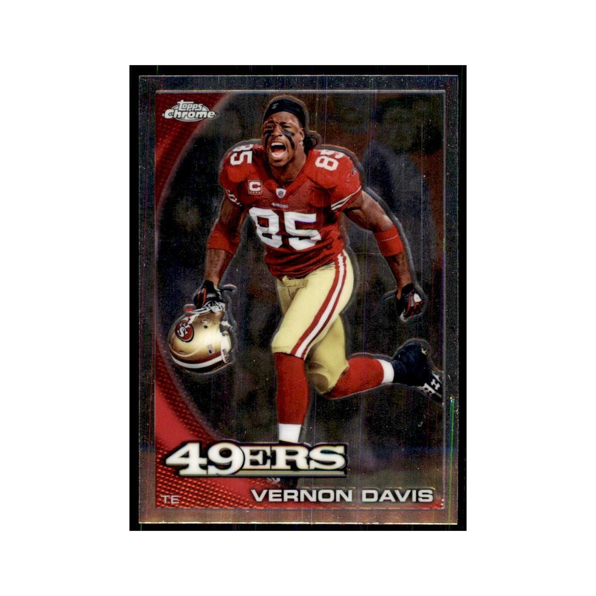 2010 Topps Chrome Vernon Davis Football Cards #C7