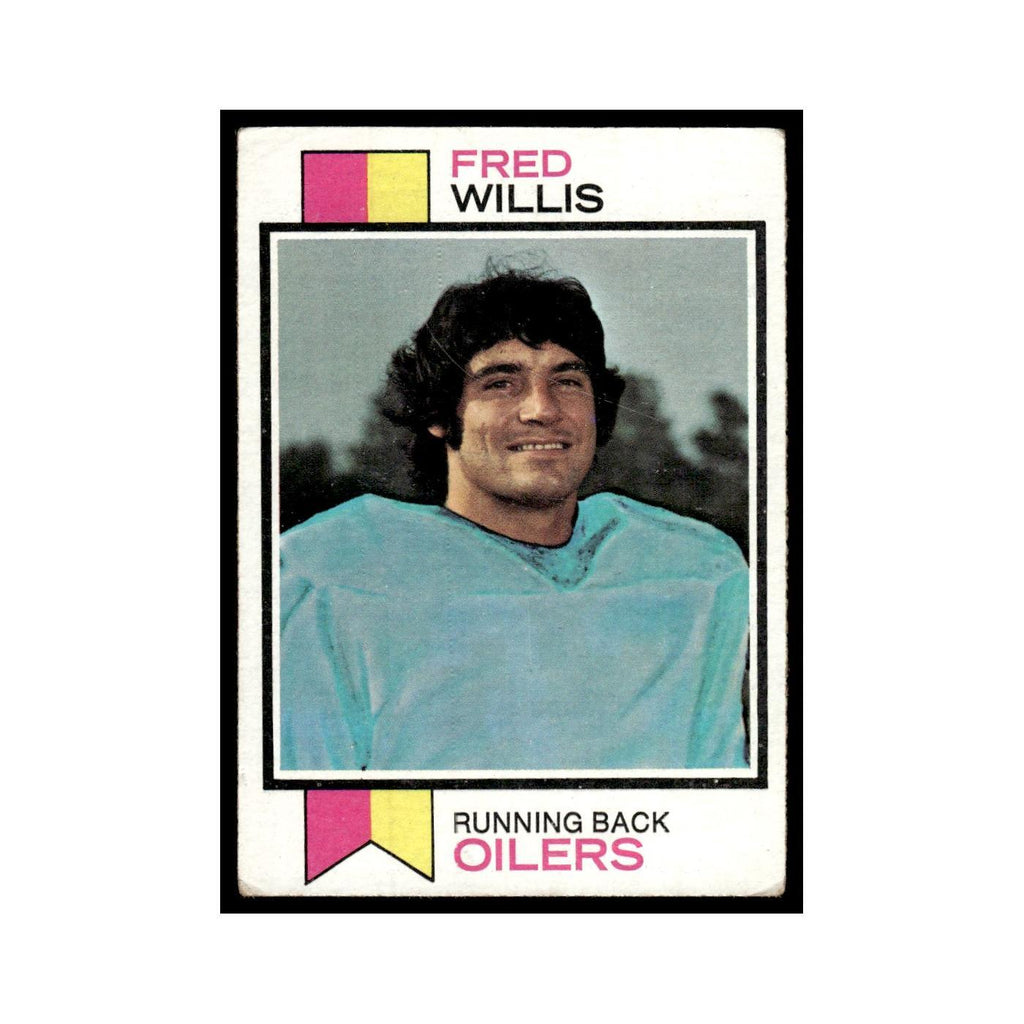 1973 Topps Football Card (Damaged) Fred Willis Houston Oilers #396.0