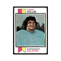 1973 Topps Football Card (Damaged) Fred Willis Houston Oilers #396.0