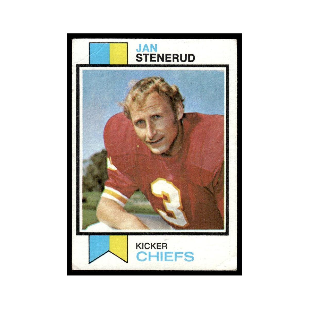 1973 Topps Football Card (Damaged) Jan Stenerud Chiefs #285.0