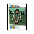 1973 Topps Football Card (Damaged) John Schmitt RC Jets #24.0