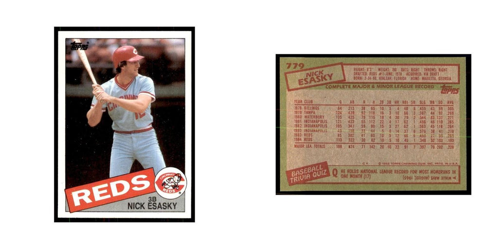 1985 Topps Nick Esasky Baseball Cards #779