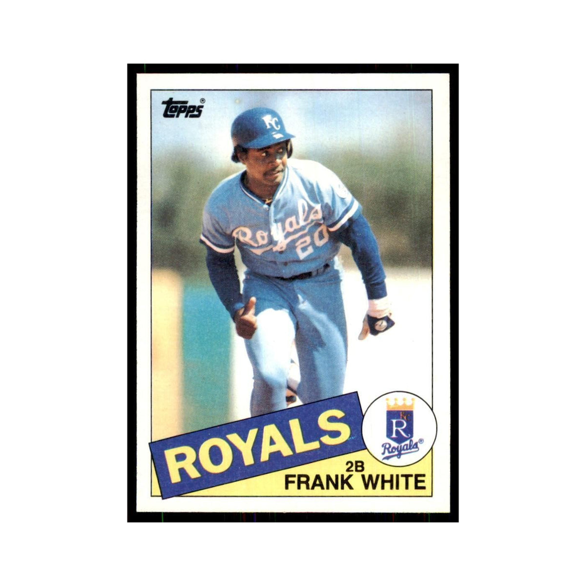 1985 Topps Frank White Baseball Cards #743