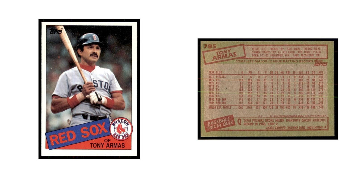 1985 Topps Tony Armas Baseball Cards #785