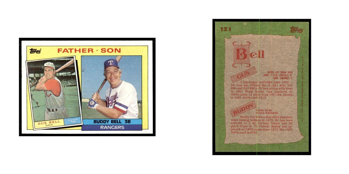 1985 Topps Gus Bell/Buddy Bell Baseball Cards #131