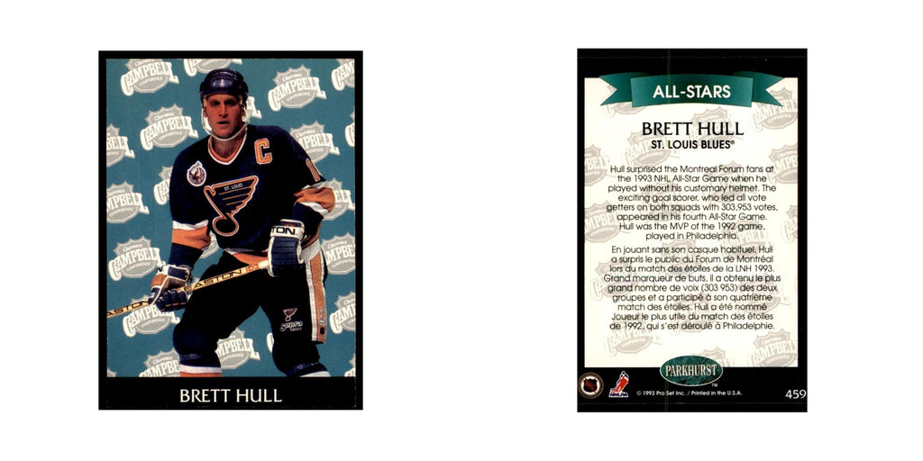 1992 Parkhurst French Brett Hull Hockey Cards #459