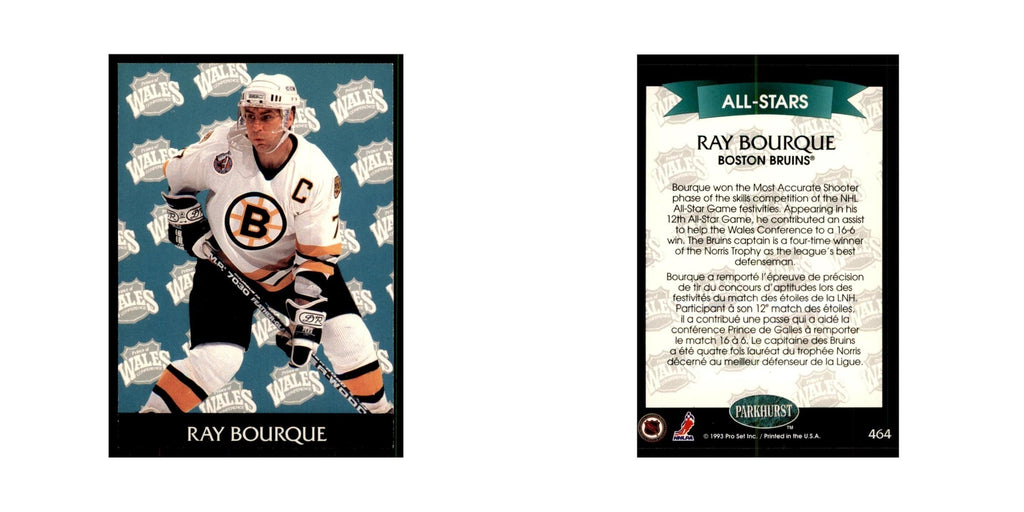 1992 Parkhurst French Ray Bourque Hockey Cards #464