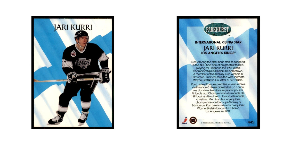 1992 Parkhurst French Jari Kurri Hockey Cards #445