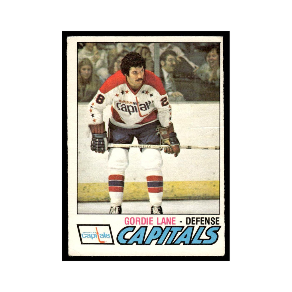 Gordie Lane Rookie 1977 O-Pee-Chee (Damaged) #287 Washington Capitals Poor