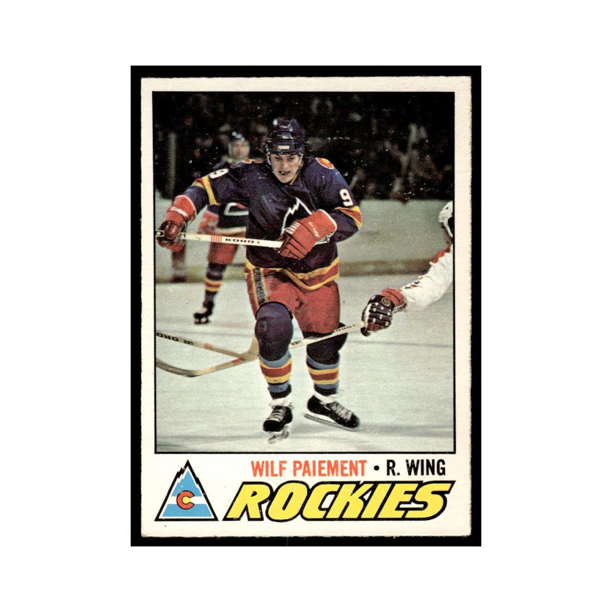 Wilf Paiement 1977 O-Pee-Chee (Damaged) #130 Colorado Rockies Hockey Card Poor