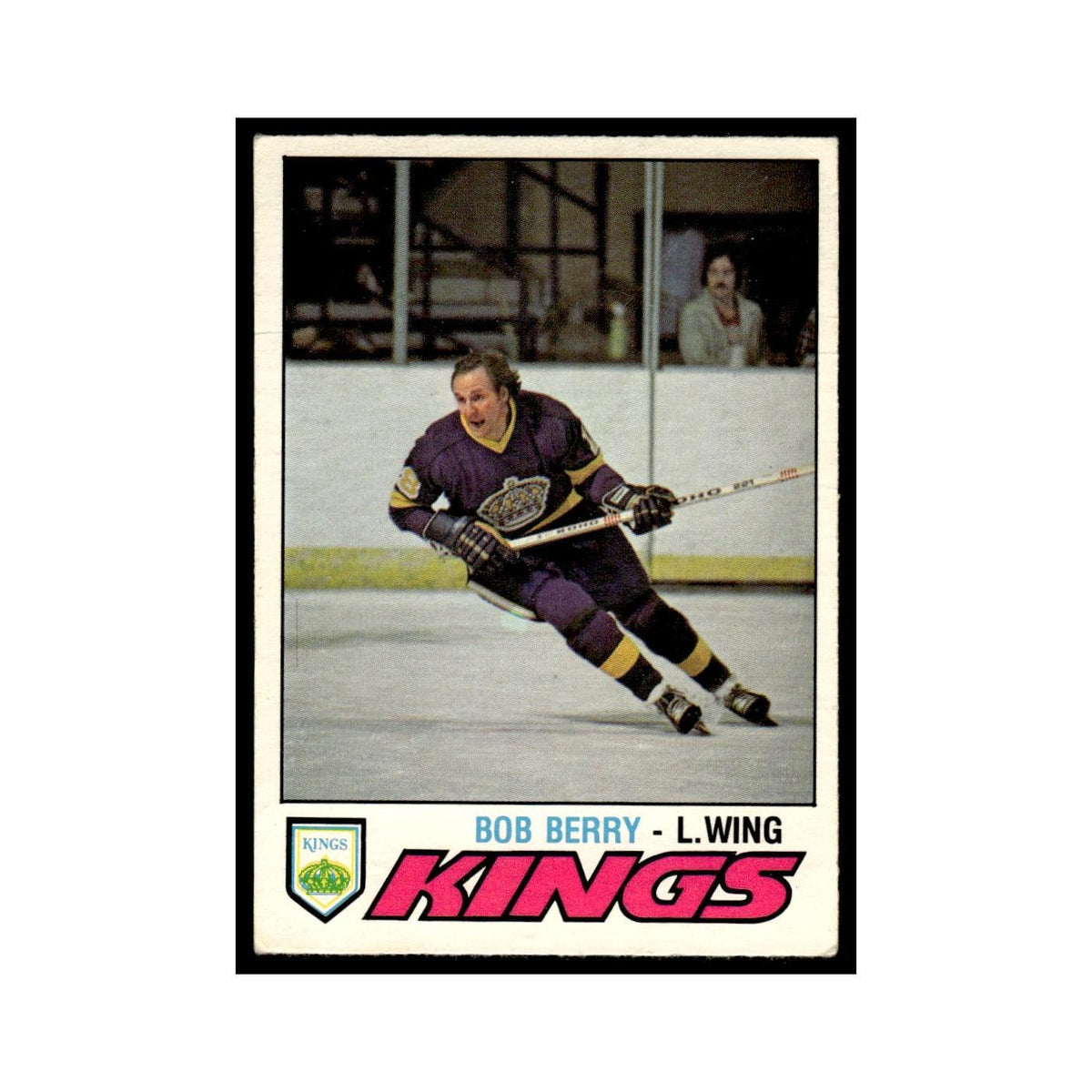 Bob Berry 1977 O-Pee-Chee (Damaged) #268 Los Angeles Kings Hockey Card Poor