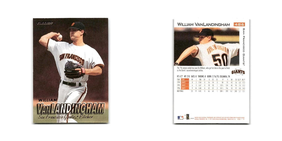 William VanLandingham 1997 Fleer #486 San Francisco Giants Baseball Card NM