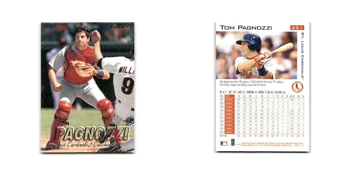 Tom Pagnozzi 1997 Fleer #451 St. Louis Cardinals Baseball Card NM