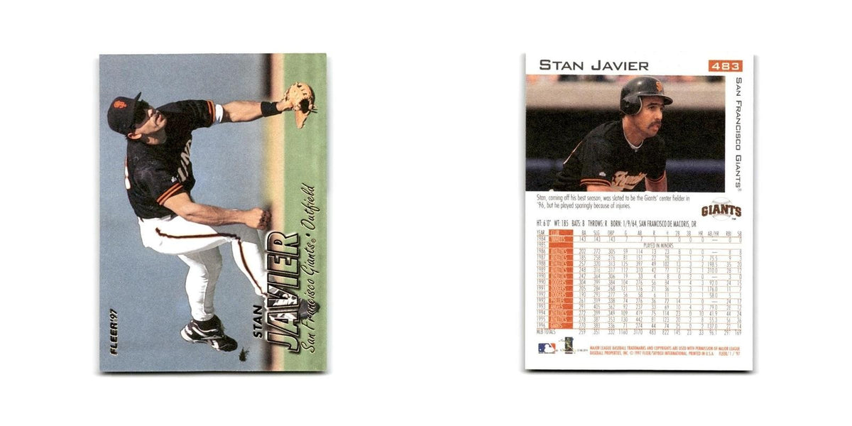 Stan Javier 1997 Fleer #483 San Francisco Giants Baseball Card NM