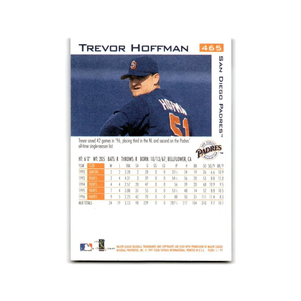 Trevor Hoffman 1997 Fleer #465 San Diego Padres Baseball Card NM