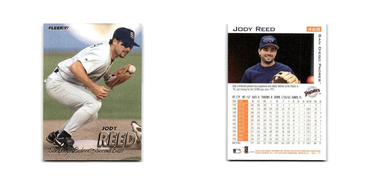 Jody Reed 1997 Fleer #468 San Diego Padres Baseball Card NM