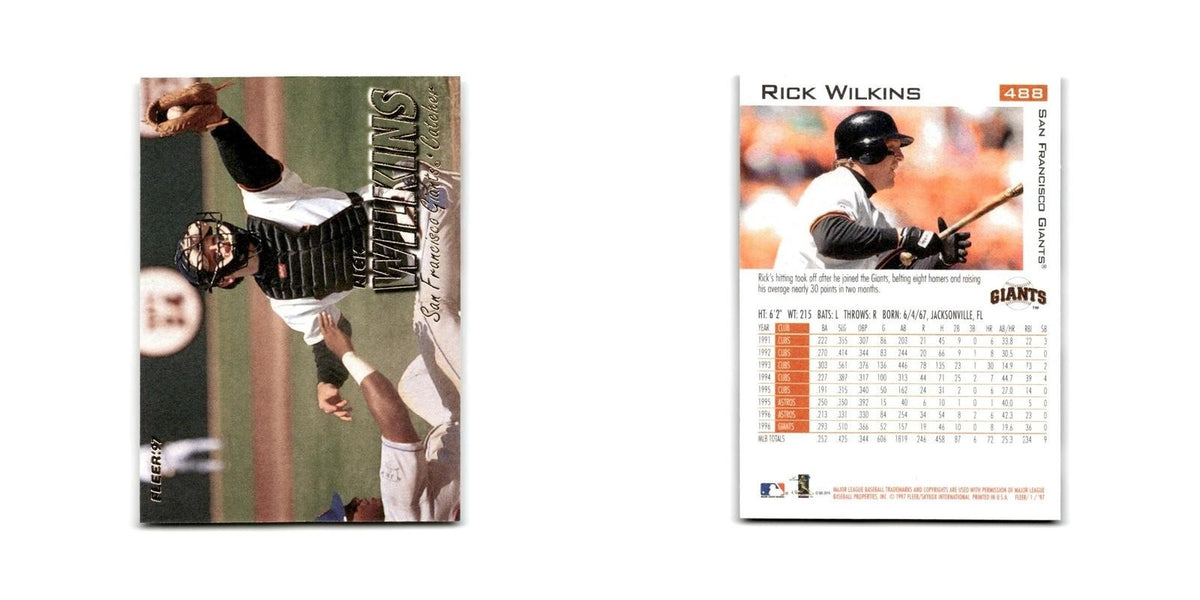 Rick Wilkins 1997 Fleer #488 San Francisco Giants Baseball Card NM