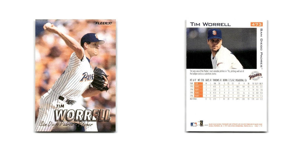 Tim Worrell 1997 Fleer #473 San Diego Padres Baseball Card NM