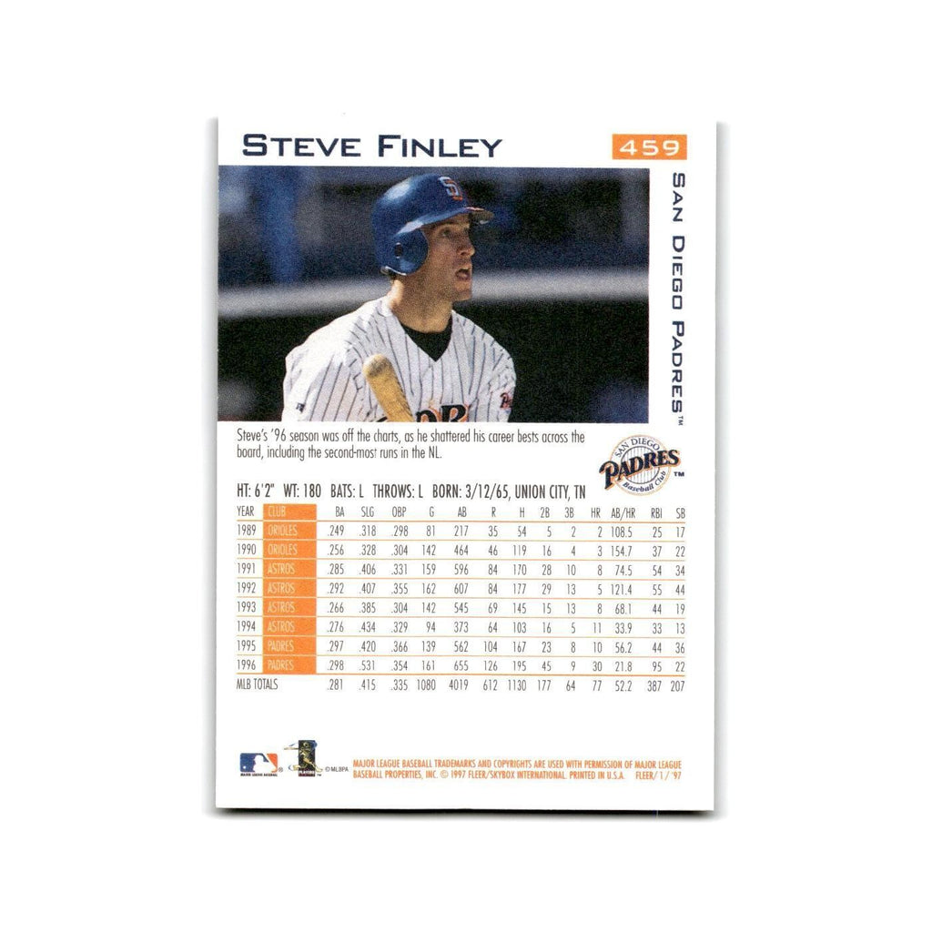 Steve Finley 1997 Fleer #459 San Diego Padres Baseball Card NM