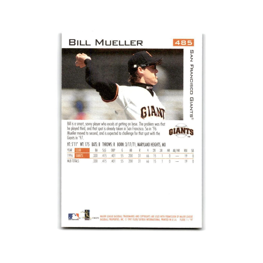 Bill Mueller Rookie 1997 Fleer #485 San Francisco Giants Baseball Card NM