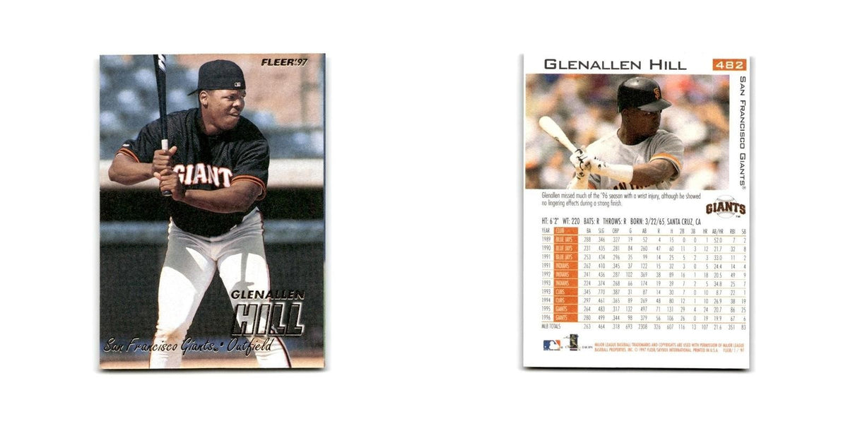 Glenallen Hill 1997 Fleer #482 San Francisco Giants Baseball Card NM