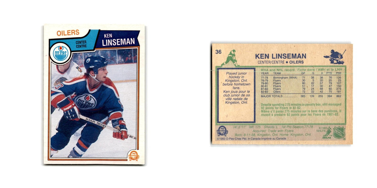 1983 O-Pee-Chee Ken Linseman Edmonton Oilers #36