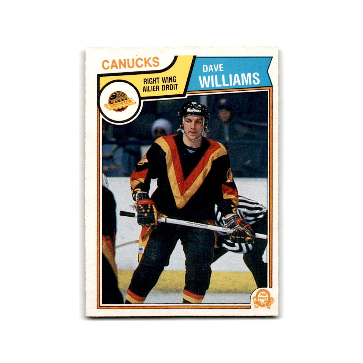 1983 O-Pee-Chee Dave Williams Vancouver Canucks #363