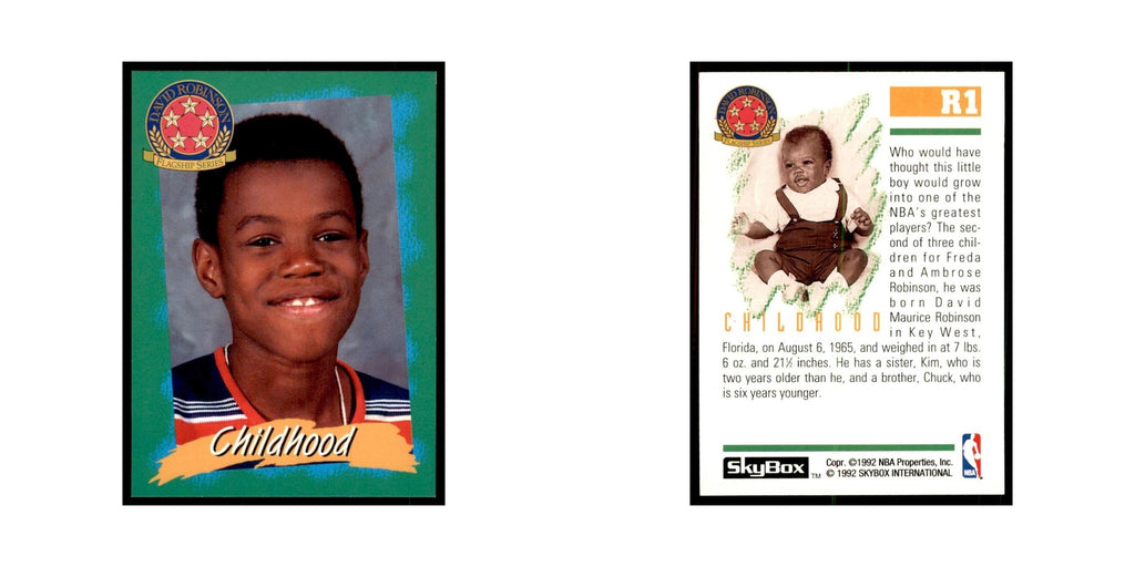 1992 SkyBox David Robinson Basketball Cards #R1