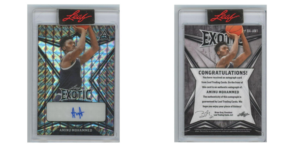 2022 Leaf Exotic Aminu Mohammed RC Auto 4/5 #BA-AM1