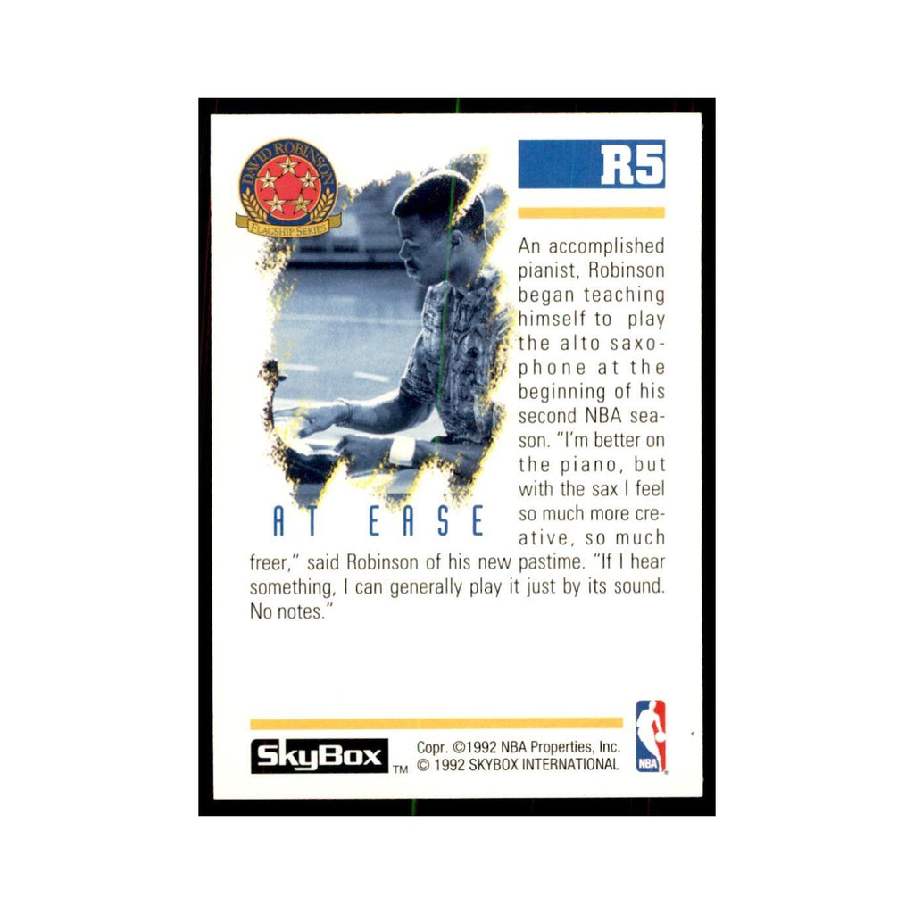 1992 SkyBox David Robinson Basketball Cards #R5