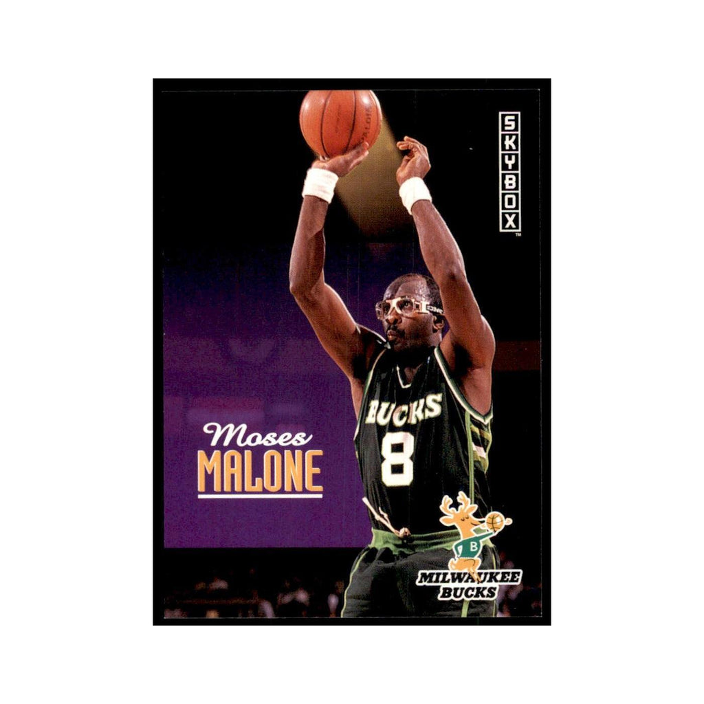 1992 SkyBox Moses Malone Basketball Cards #137