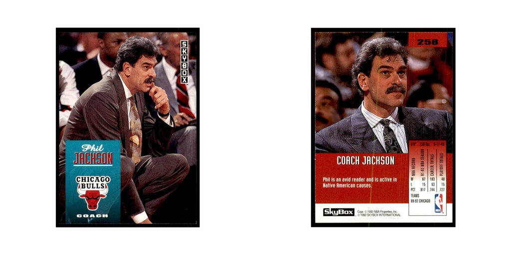 1992 SkyBox Coach Jachson Basketball Cards #258