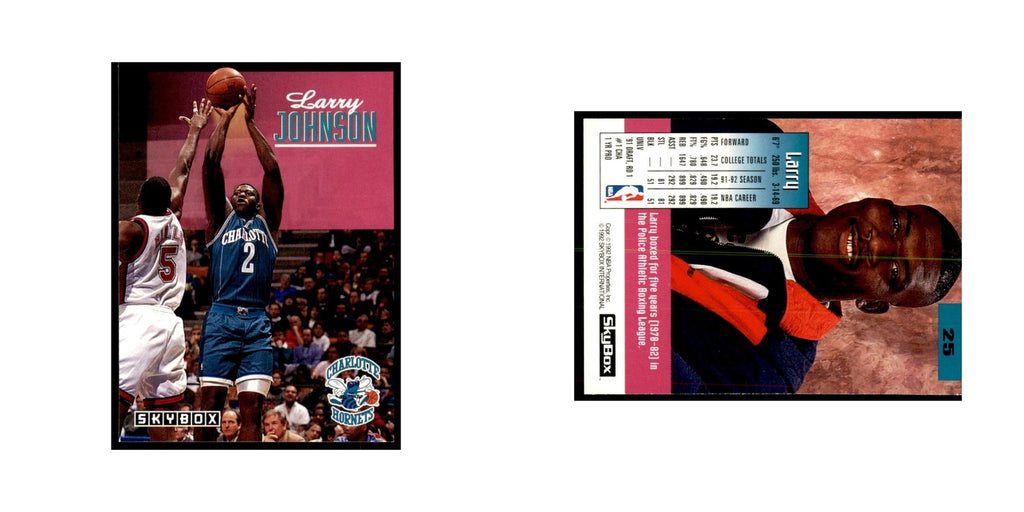 1992 SkyBox Larry Johnson Basketball Cards #25