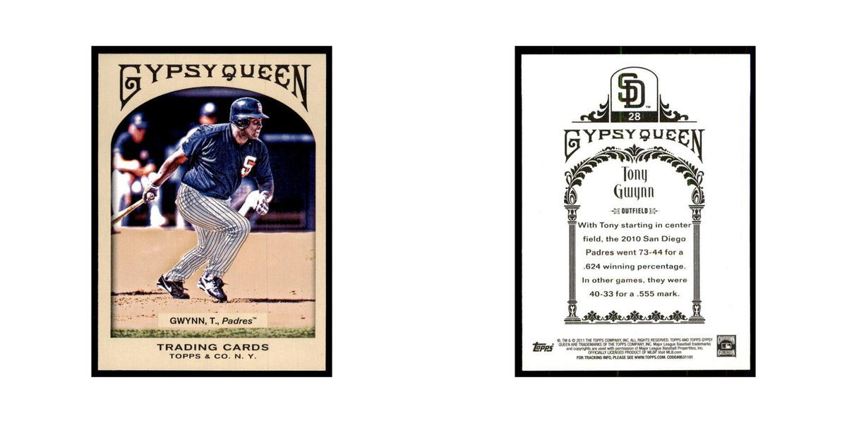 2011 Topps Gypsy Queen Tony Gwynn Baseball Cards #28