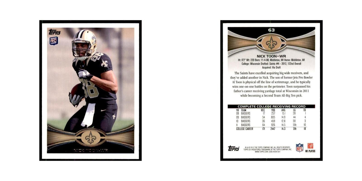 2012 Topps Nick Toon Saints #63