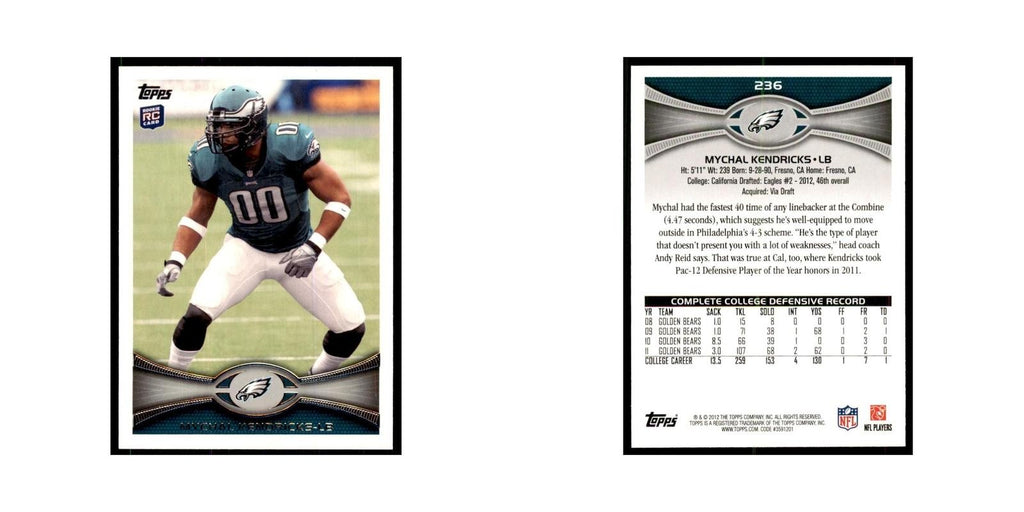 2012 Topps Mychal Kendricks Eagles #236
