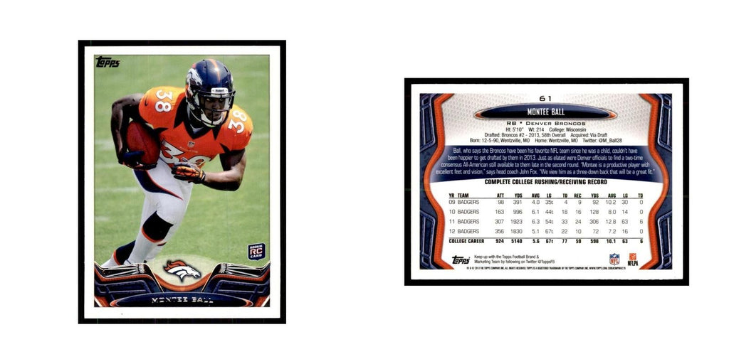 2013 Topps Montee Ball Broncos #61
