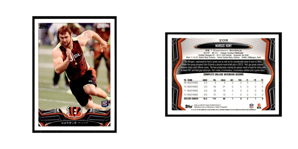 2013 Topps Margus Hunt Bengals #208