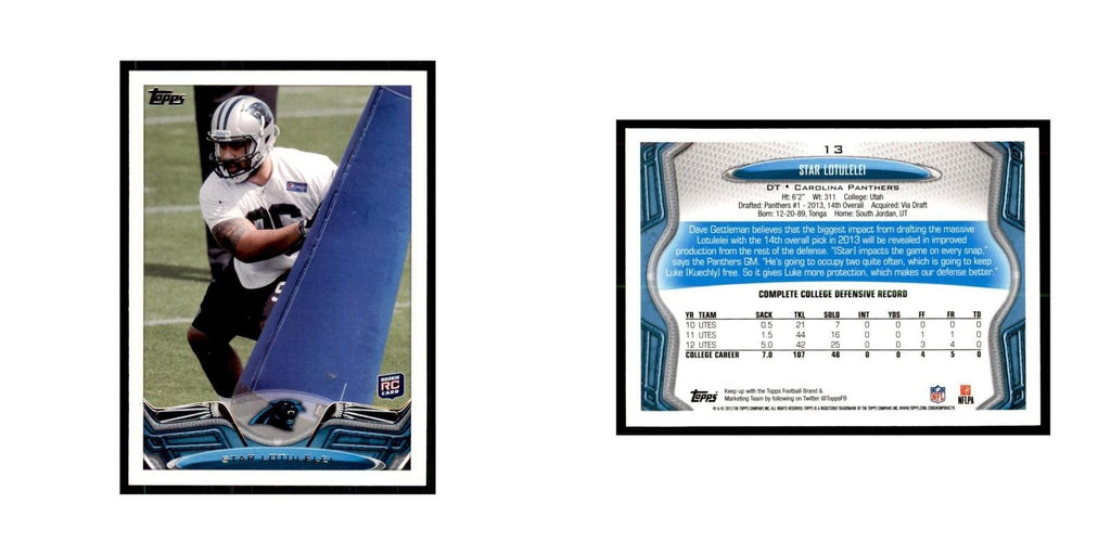 2013 Topps Star Lotulelei Panthers #13