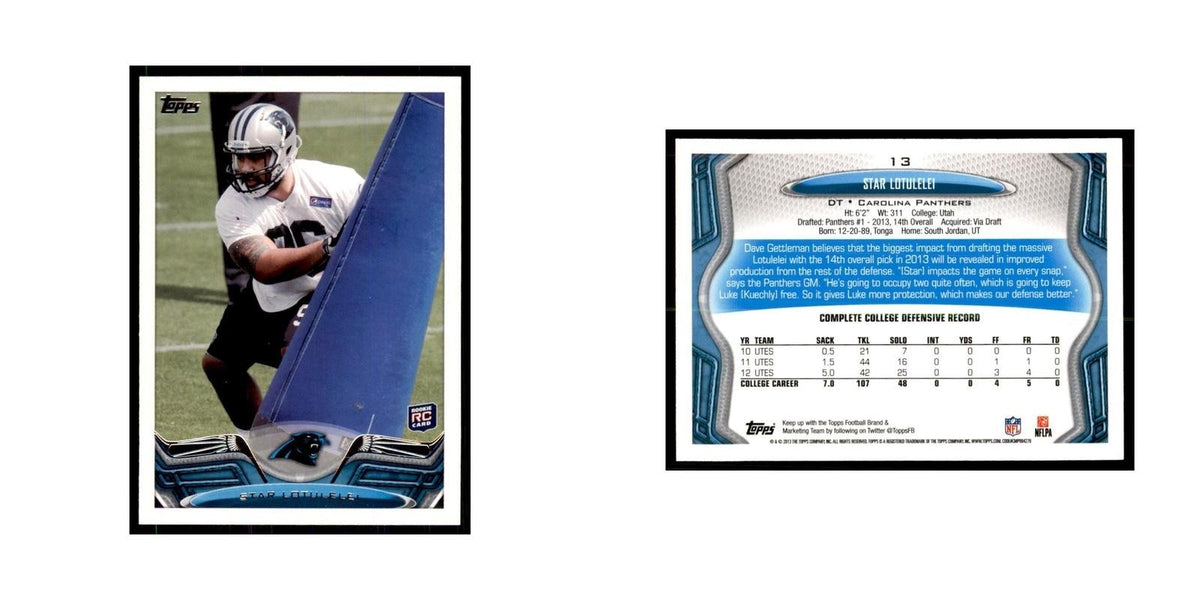 2013 Topps Star Lotulelei Panthers #13