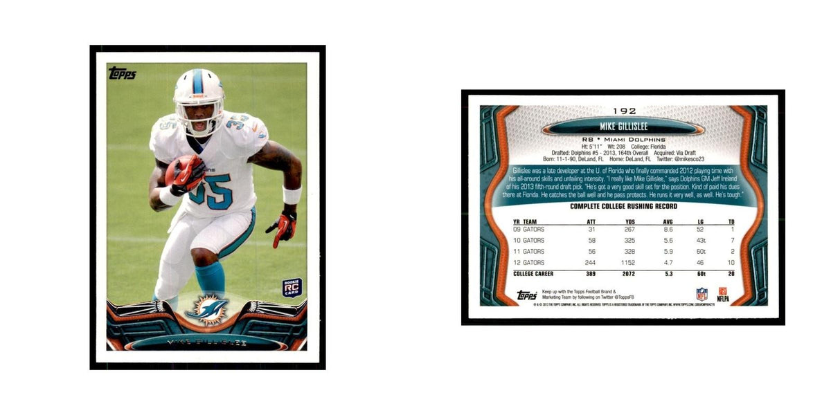 2013 Topps Mike Gillislee Dolphins #192