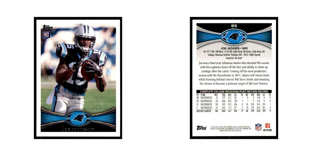 2012 Topps Joe Adams Panthers #85