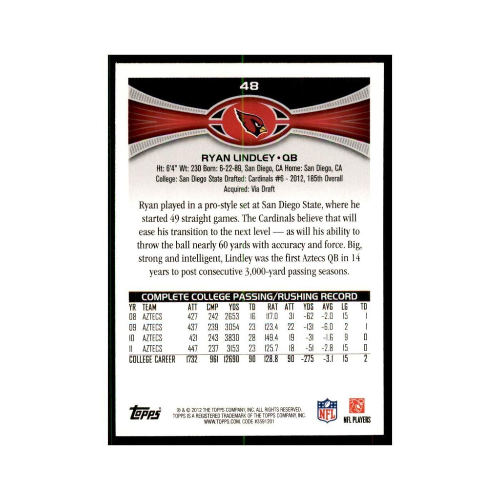 2012 Topps Ryan Lindley Cardinals #48