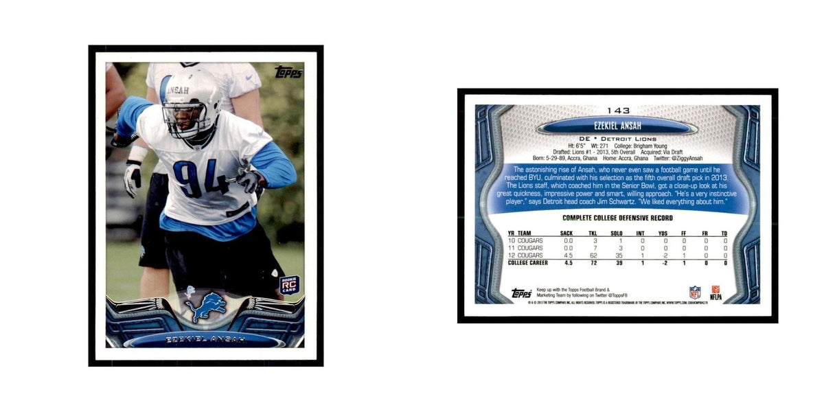 2013 Topps Ezekiel Ansah Lions #143