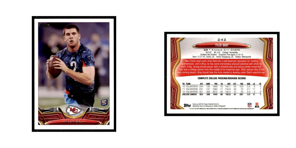 2013 Topps Tyler Bray Chiefs #242