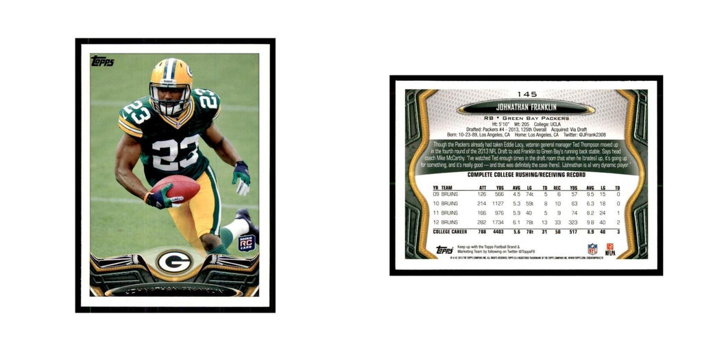 2013 Topps Johnathan Franklin Packers #145